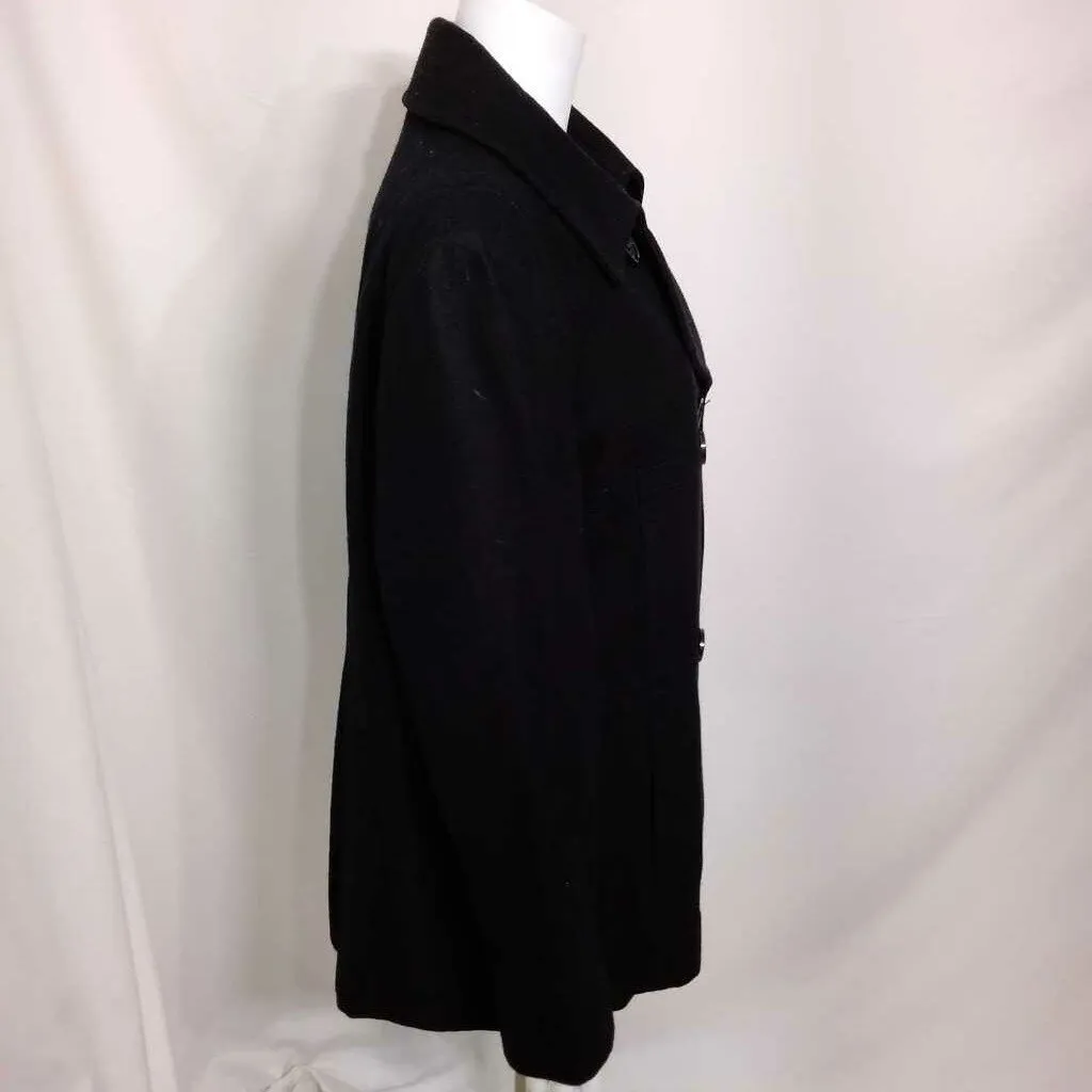 MARVIN RICHARDS NEW YORK BLACK PEACOAT SIZE X LARGE TCC