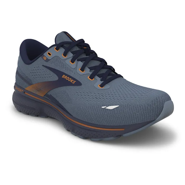 Mens Brooks Running Ghost 15 in Flintstone/Peacoat/Oak