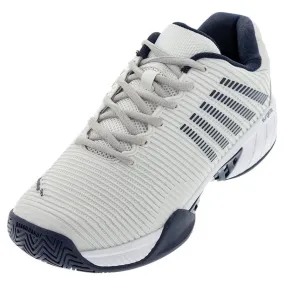 Men's Hypercourt Express 2 2E Width Tennis Shoes Gray White Peacoat