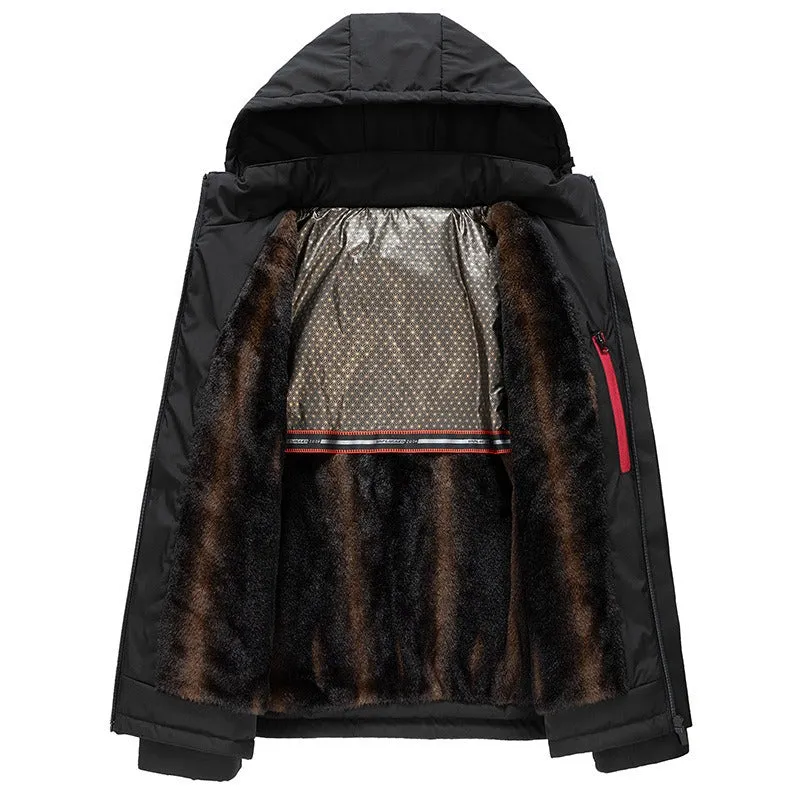 Men's Mink Fur Lined Windbreaker (3 colors)