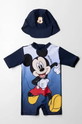 Mickey Mouse Uv Suit And Hat Red Peacoat