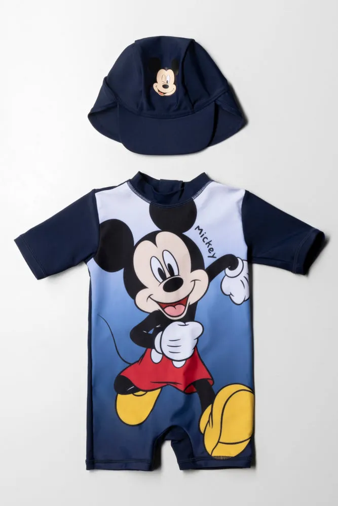 Mickey Mouse Uv Suit And Hat Red Peacoat