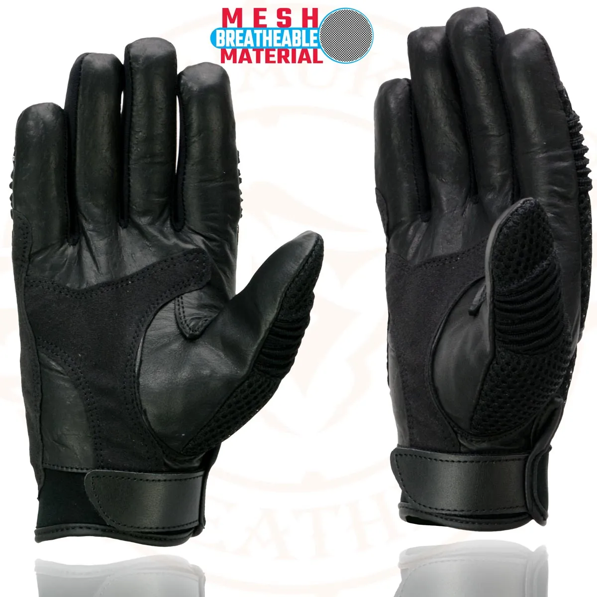 Milwaukee Leather SH791 Men's Black Leather and Black Mesh Combo