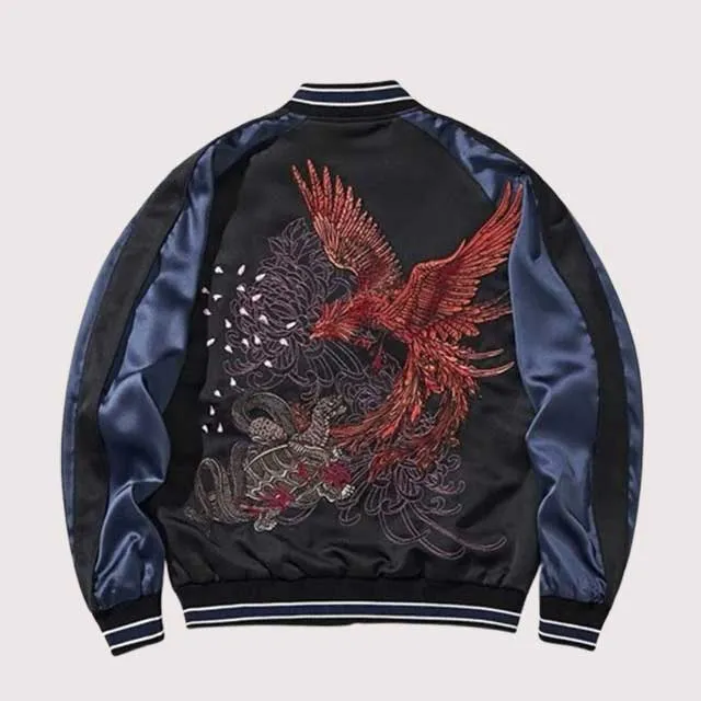 Navy Embroidered Jacket