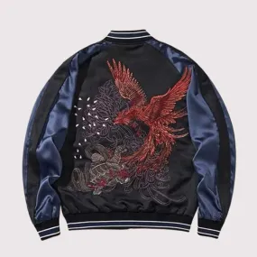 Navy Embroidered Jacket