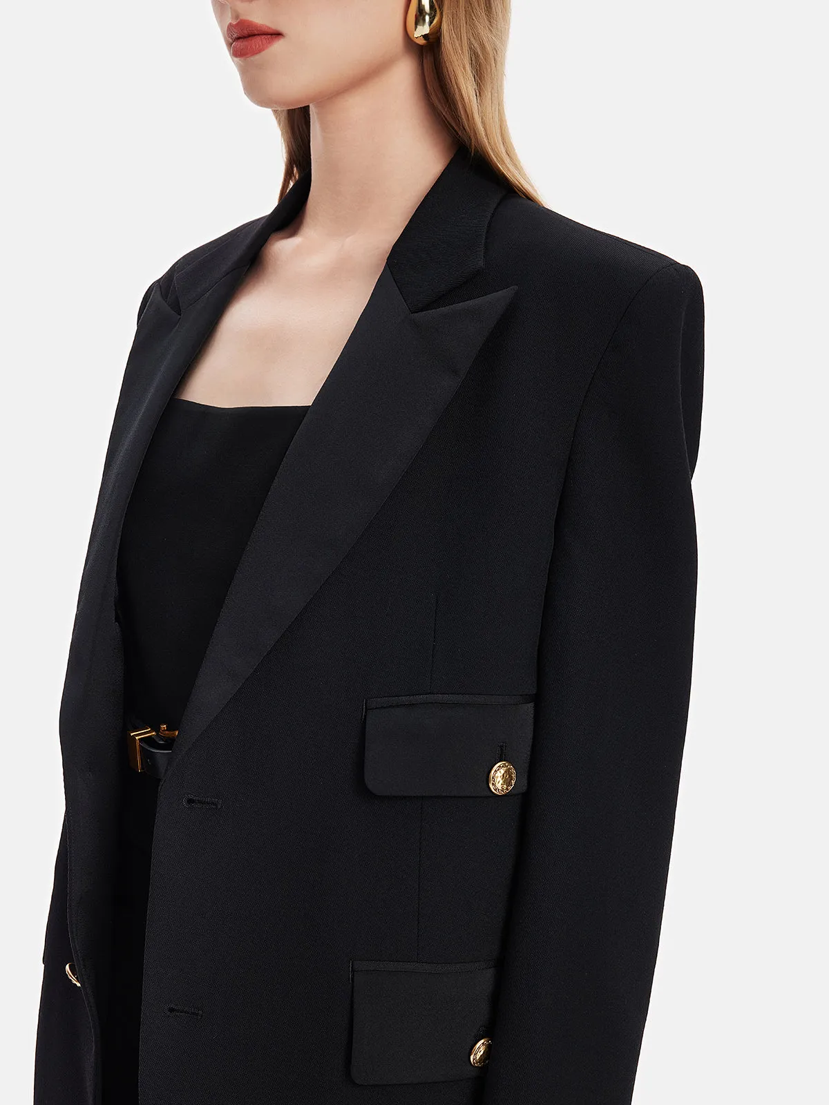 New Zealand Wool Peacoat Blazer