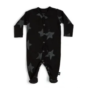 Nununu Faded Star Footed Overall Black