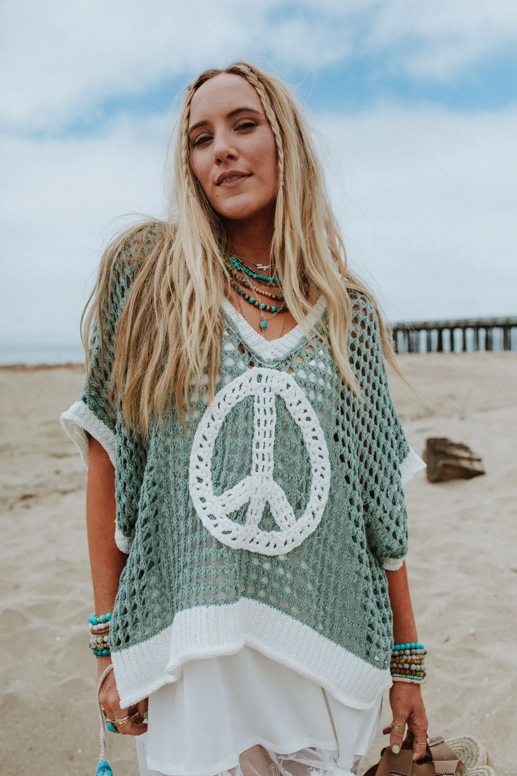 Peace Oasis Top - Sage