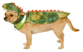 Pets Dinosaur Cape with Headpiece and Light Up Collar Costume