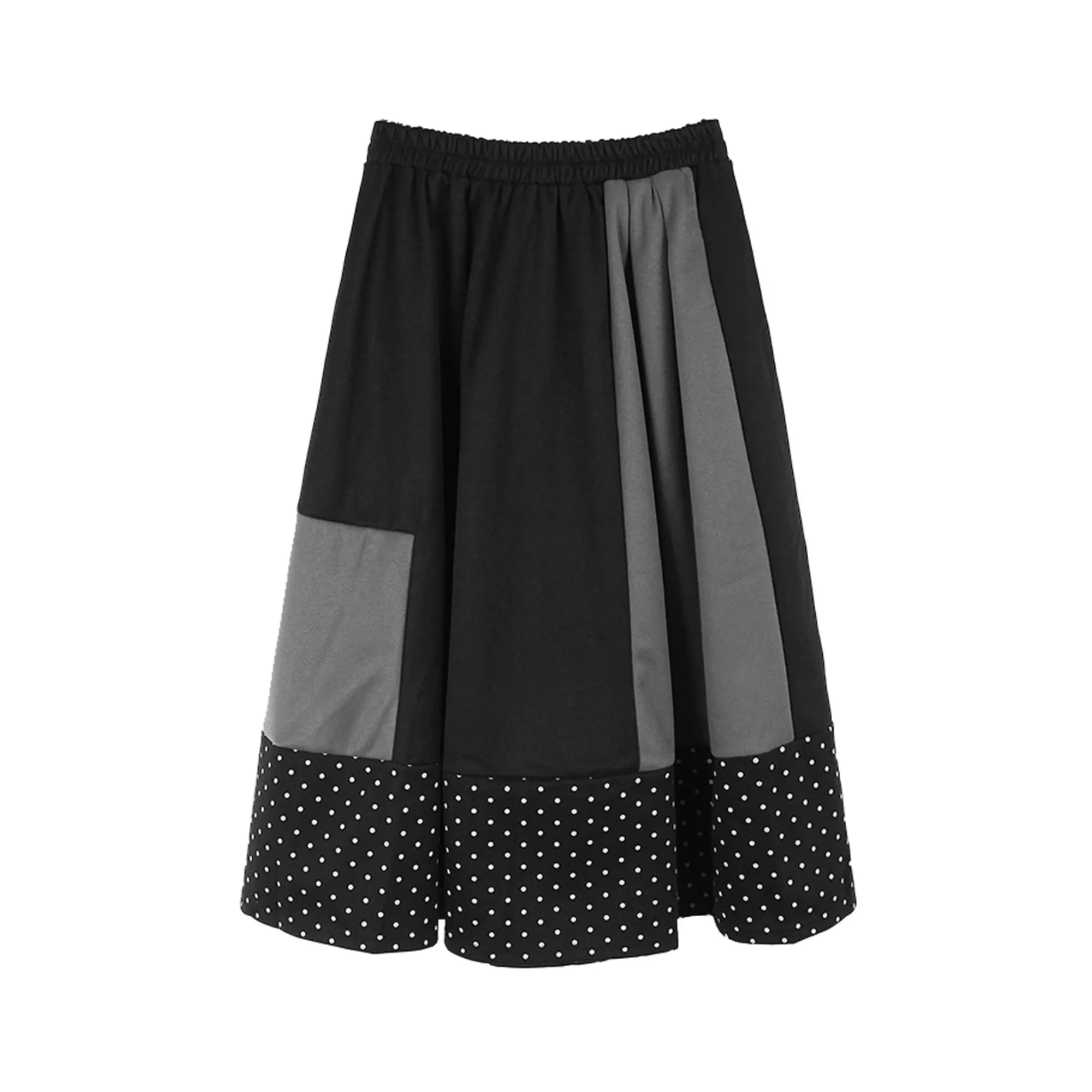 Pre Order:  Patchwork Elastic Waist Skirt