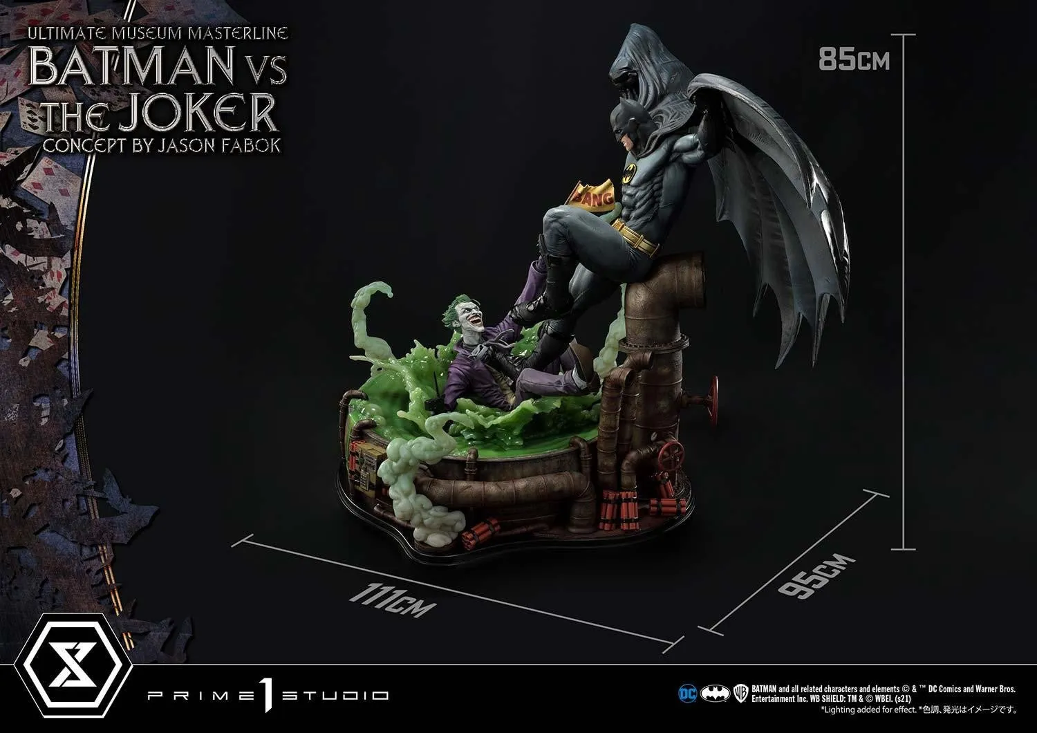 PRE-ORDER: Prime 1 Ultimate Museum Masterline Batman (Comics) Batman Versus The Joker (Concept By Jason Fabok) Deluxe Bonus Version 1/3 Scale Statue