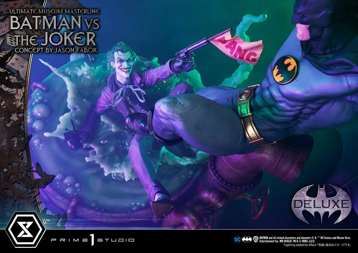 PRE-ORDER: Prime 1 Ultimate Museum Masterline Batman (Comics) Batman Versus The Joker (Concept By Jason Fabok) Deluxe Bonus Version 1/3 Scale Statue