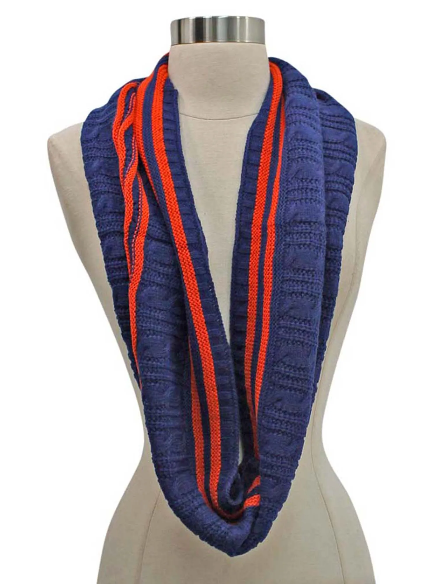 Preppy Cable Knit Infinity Scarf