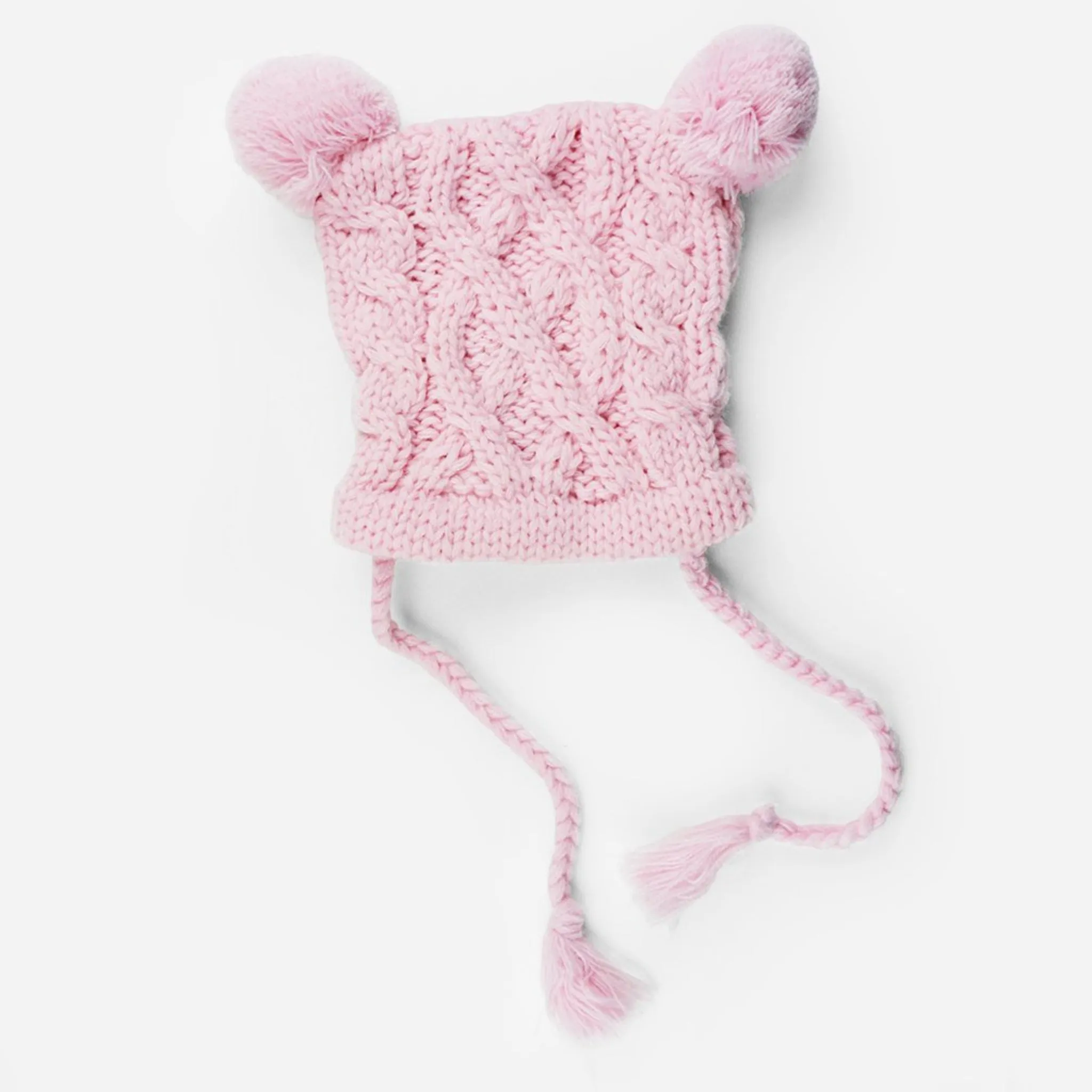 Quinn Cable Pom Pom Knit Hat