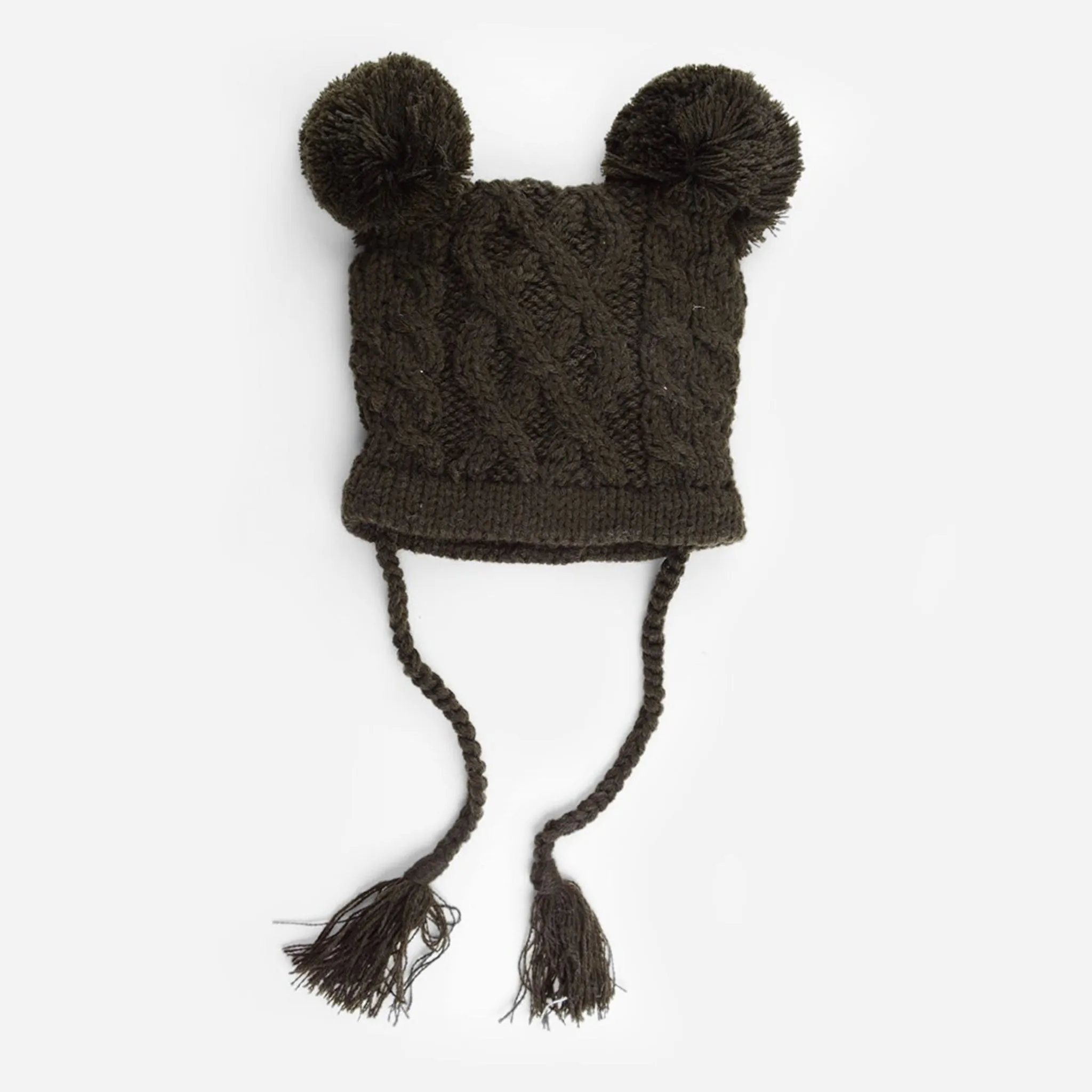 Quinn Cable Pom Pom Knit Hat