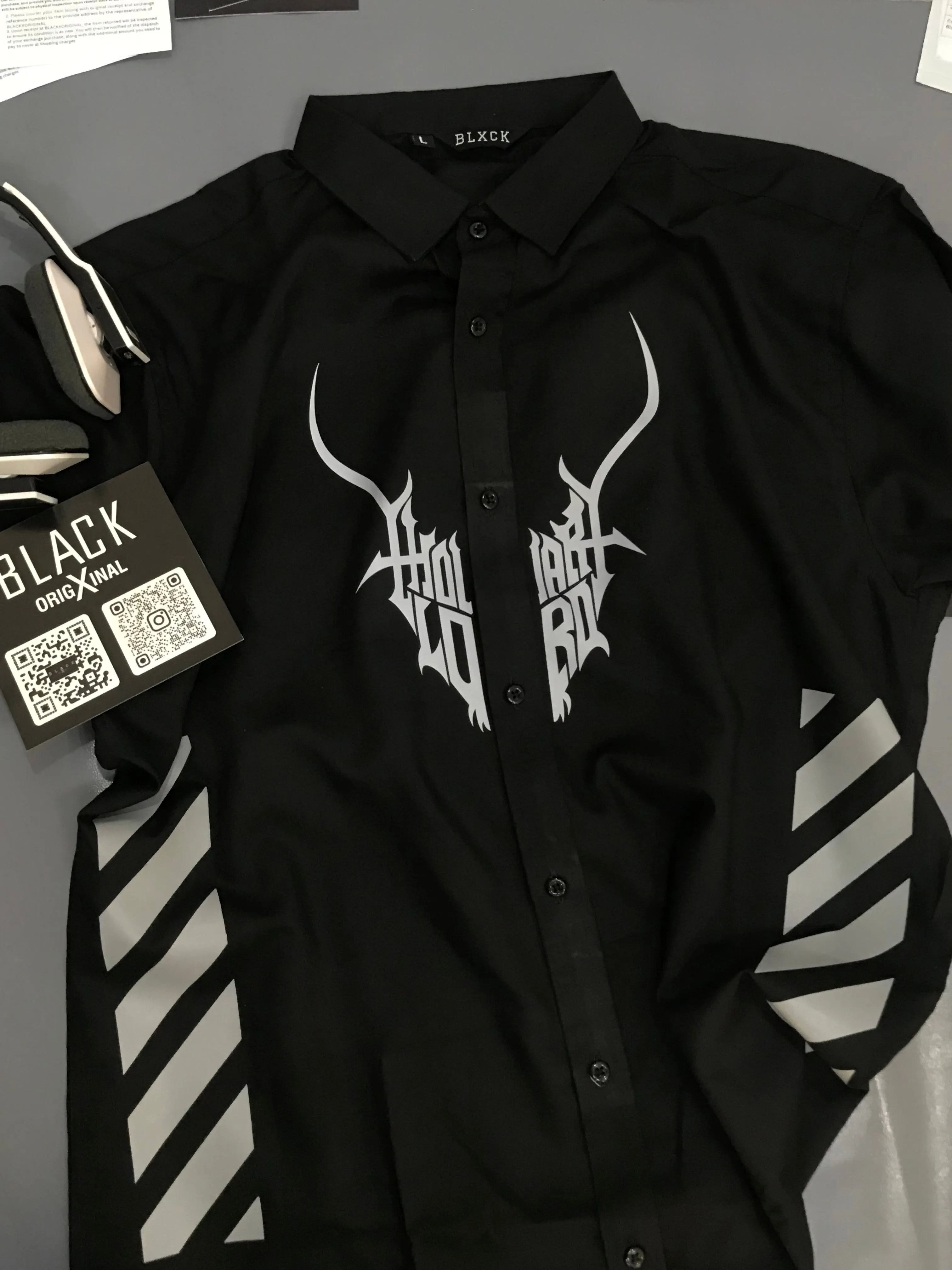 Reflective Markhor Black Shirt