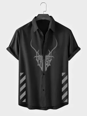 Reflective Markhor Black Shirt