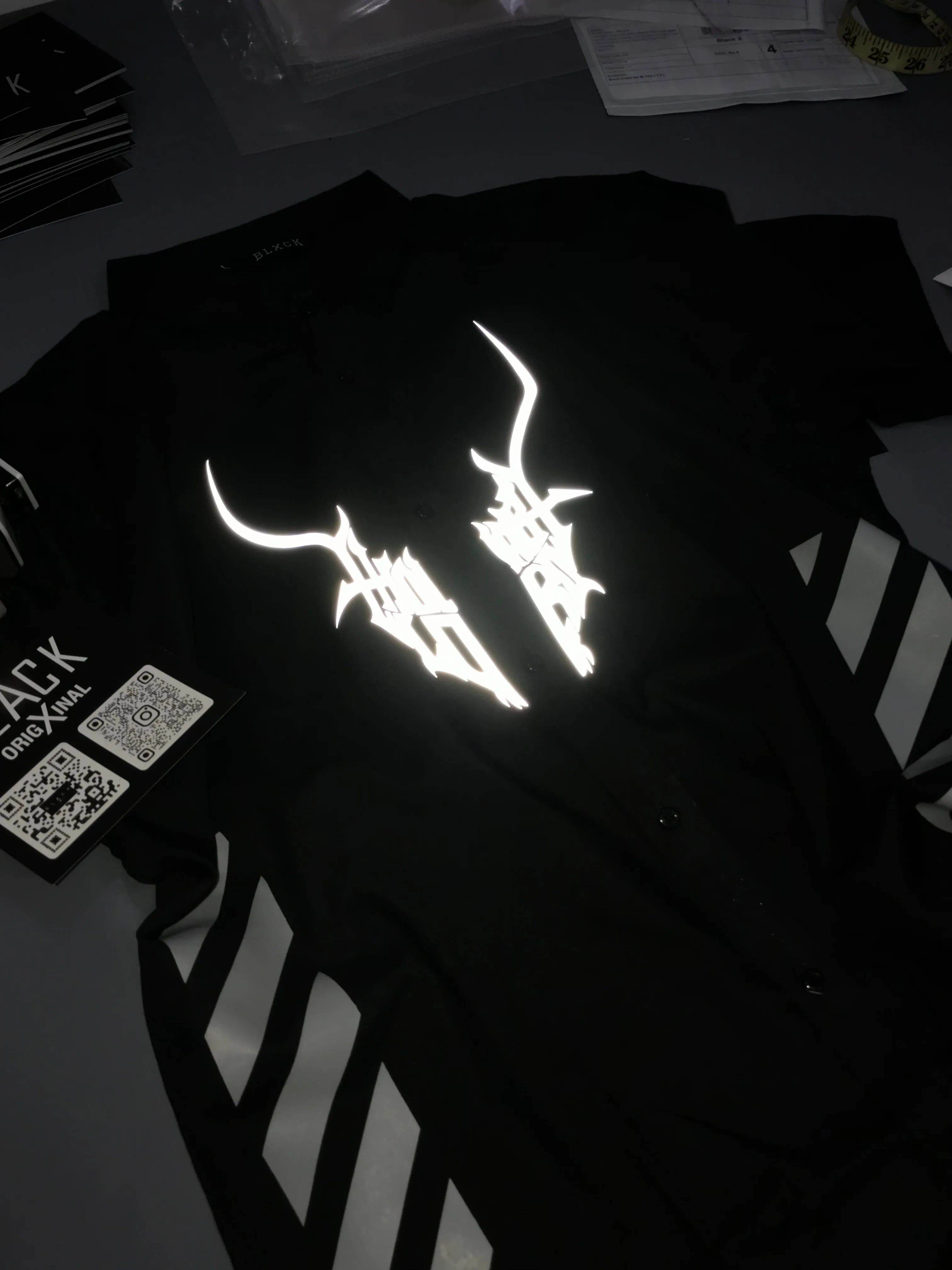 Reflective Markhor Black Shirt