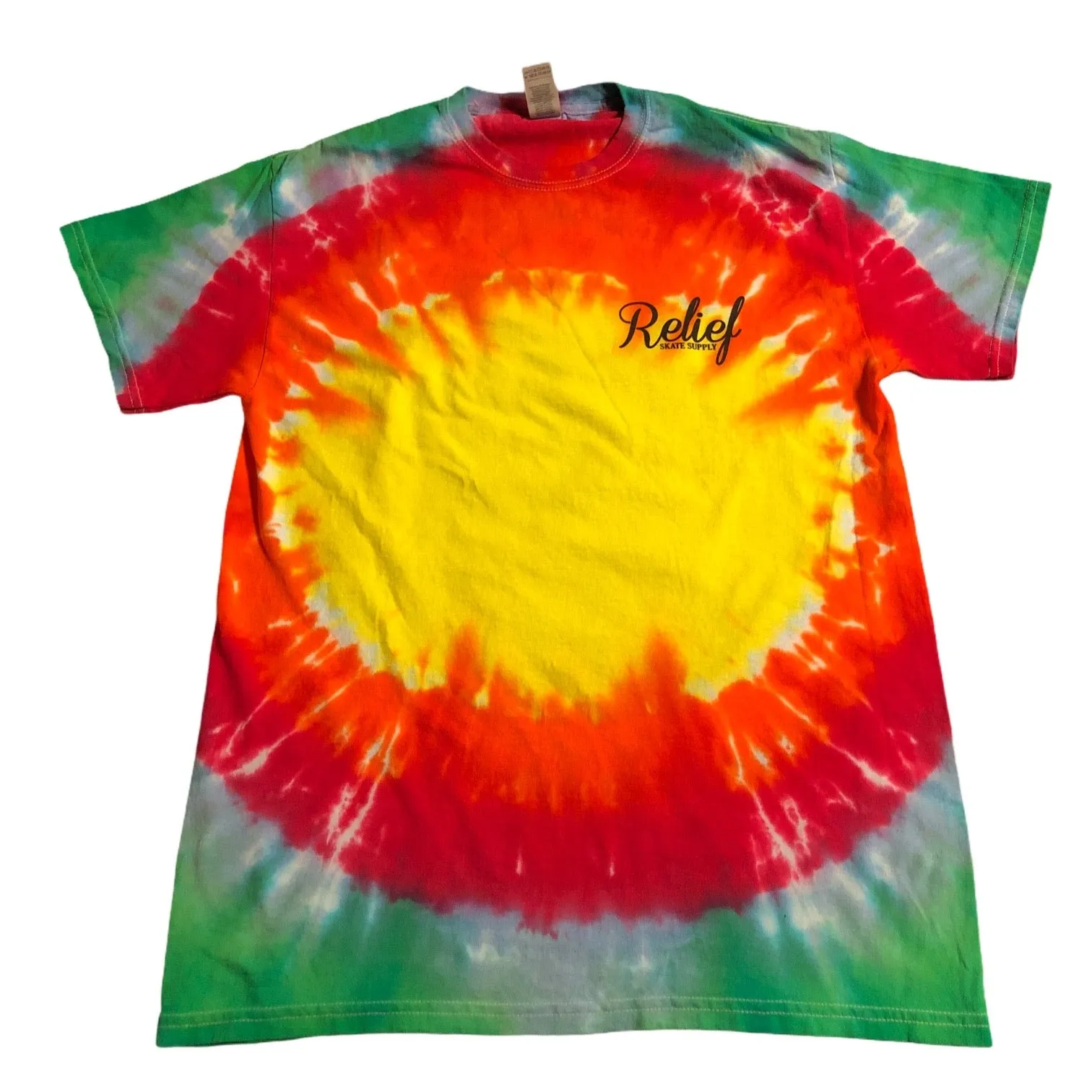 RELIEF ORANGE SLICE T SHIRT TIE DYE