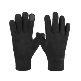 Rocker Fleece Winter Warm Anti-Slip Gloves Outdoor Riding Sports Gloves, Size: M(Black)