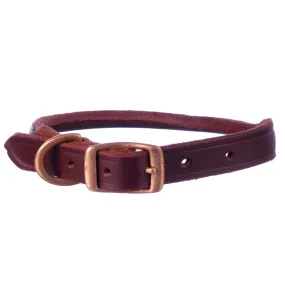 Rolled Leather Dog Collars, 1" x 21"