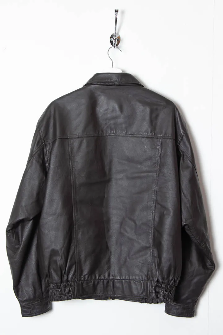 Savatini Leather Bomber Jacket (L)