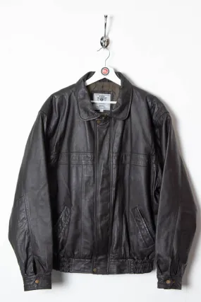 Savatini Leather Bomber Jacket (L)