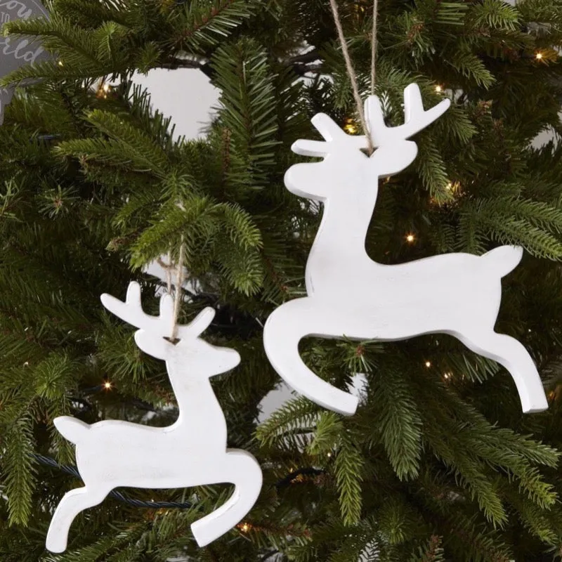 Set of Two Dancing Christmas Reindeer