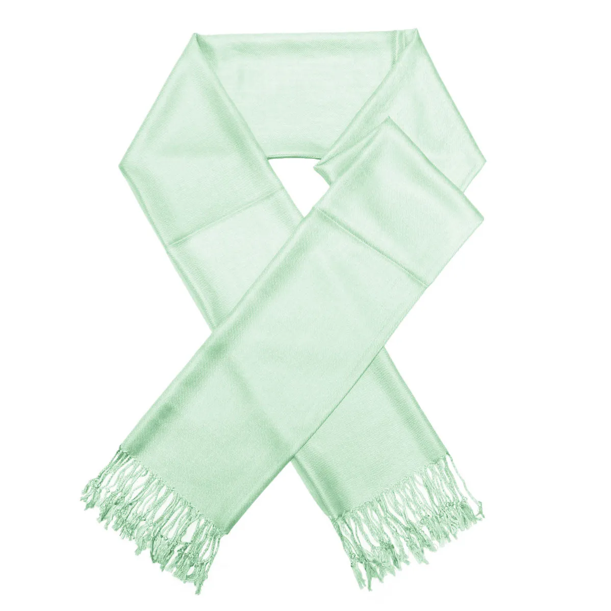 Solid Pale Green Pashmina Scarves