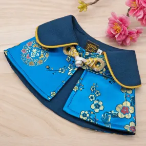 Spring Of Tranquility in Coral Blue Blossoms CNY Cape