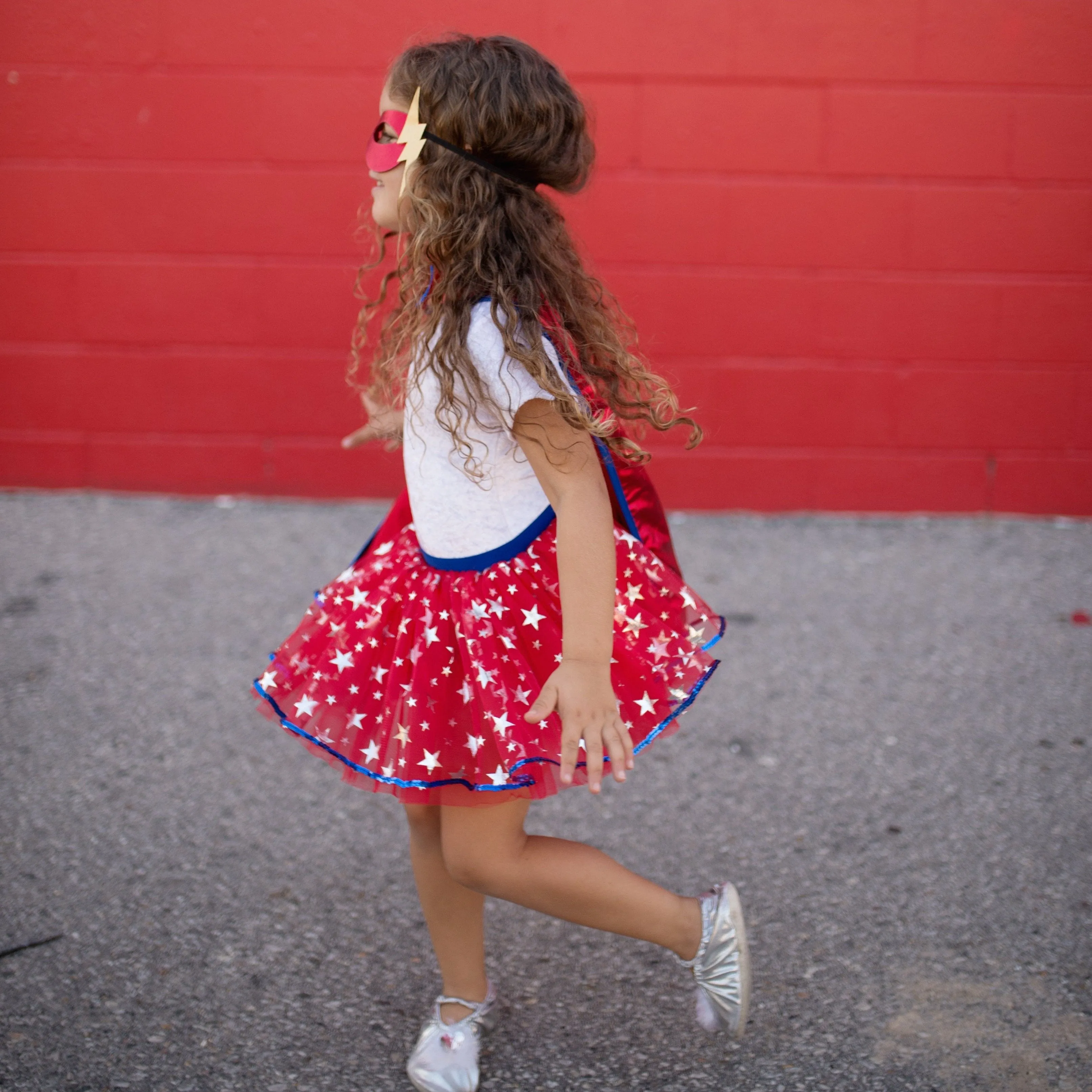 Superhero Tutu With Cape & Mask