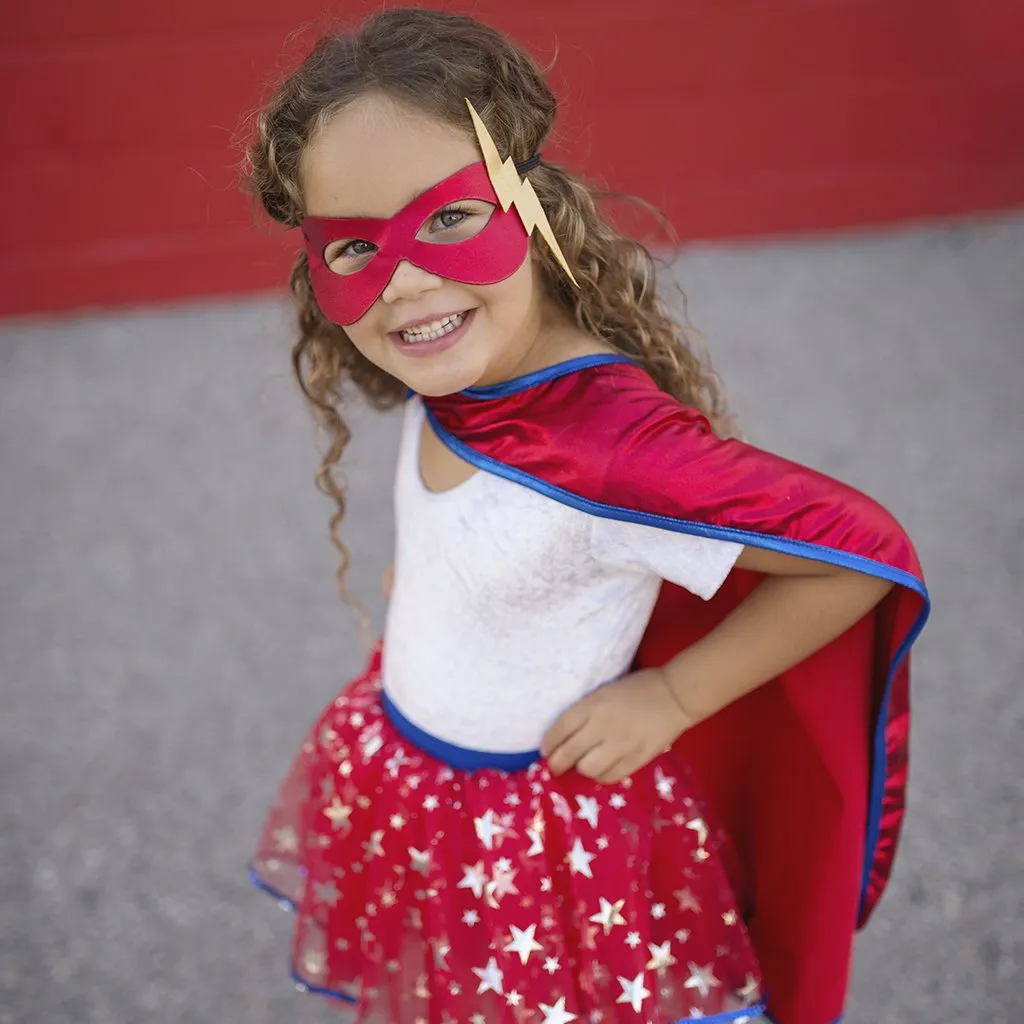 Superhero Tutu With Cape & Mask