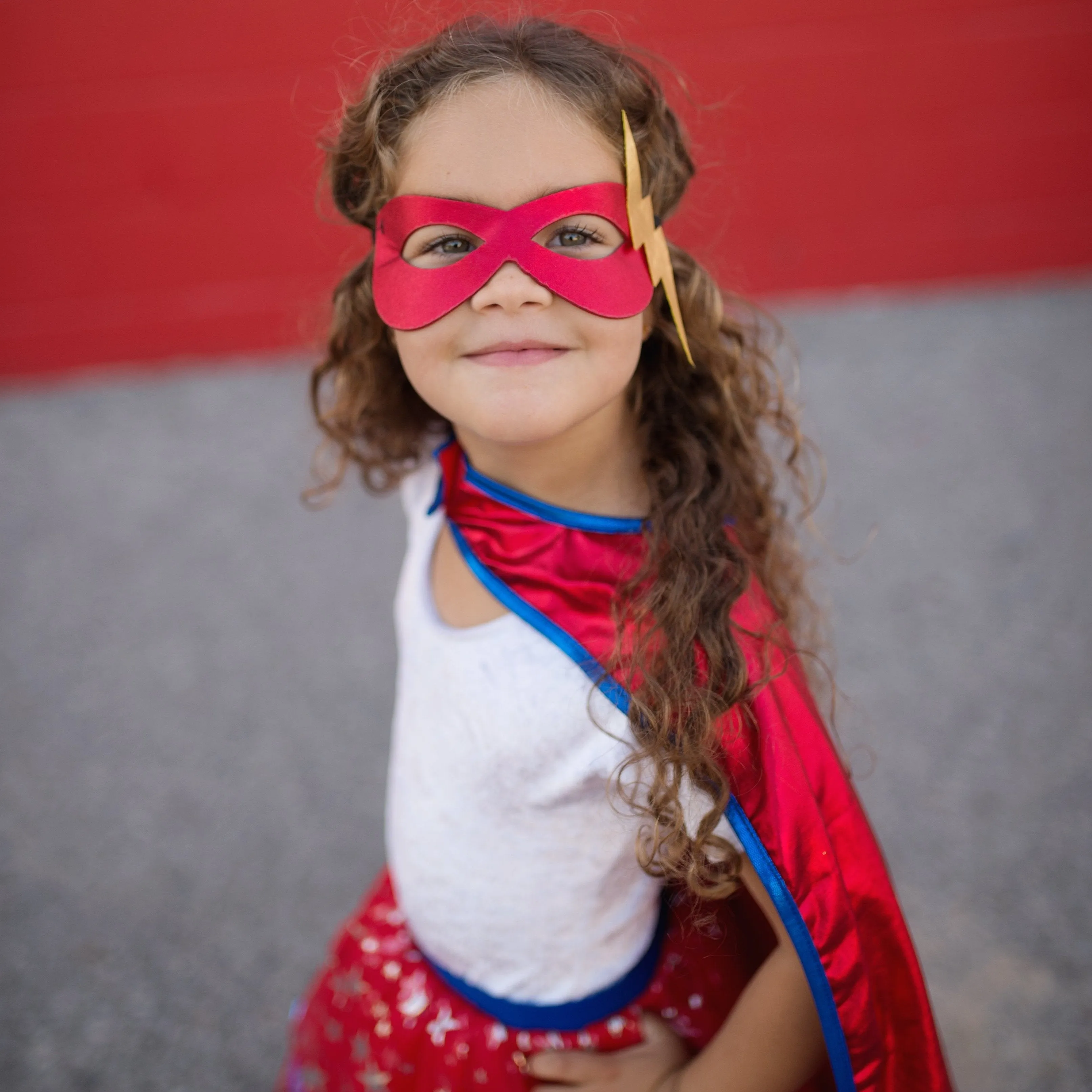 Superhero Tutu With Cape & Mask