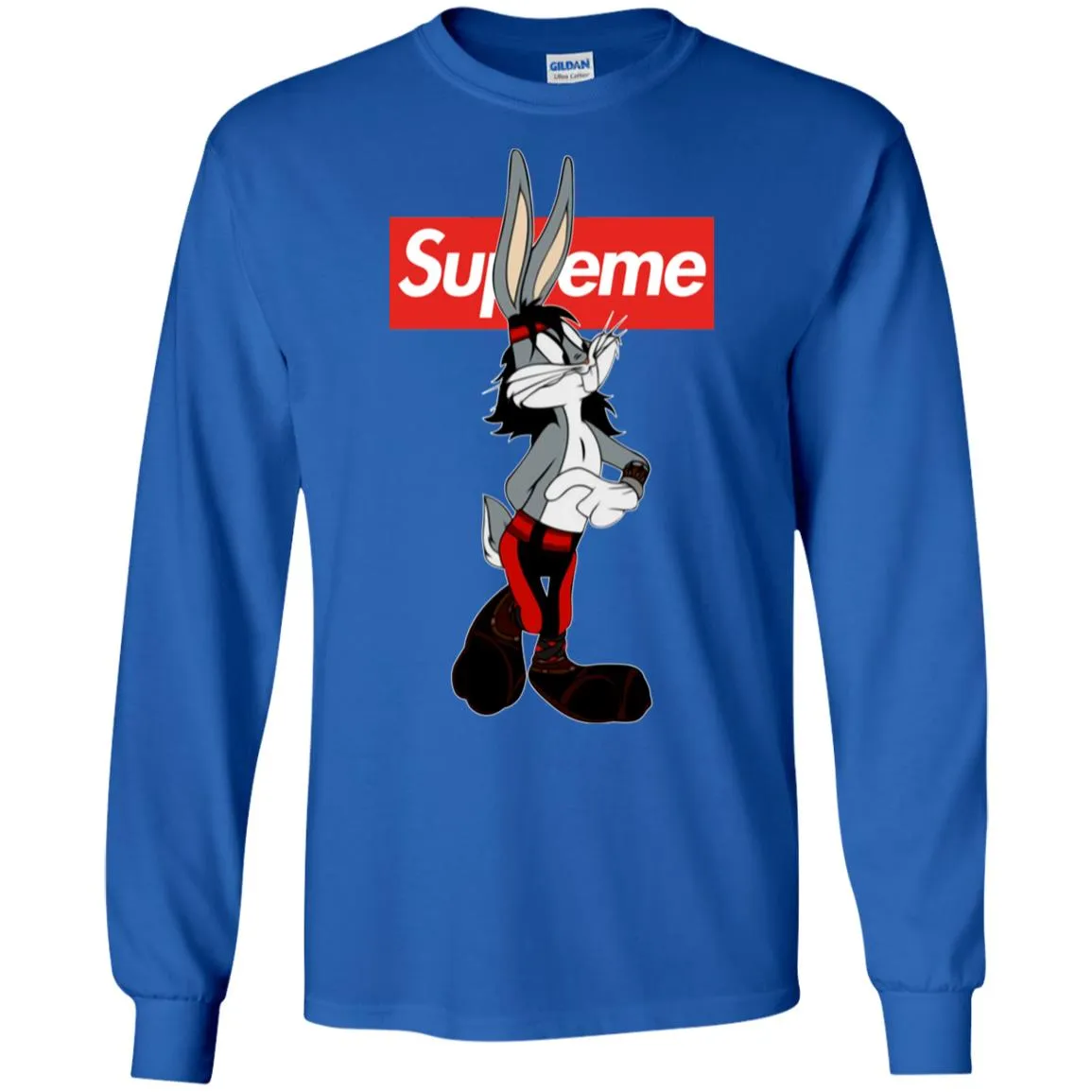 Supreme Rabbit T-shirt Men Long Sleeve Shirt