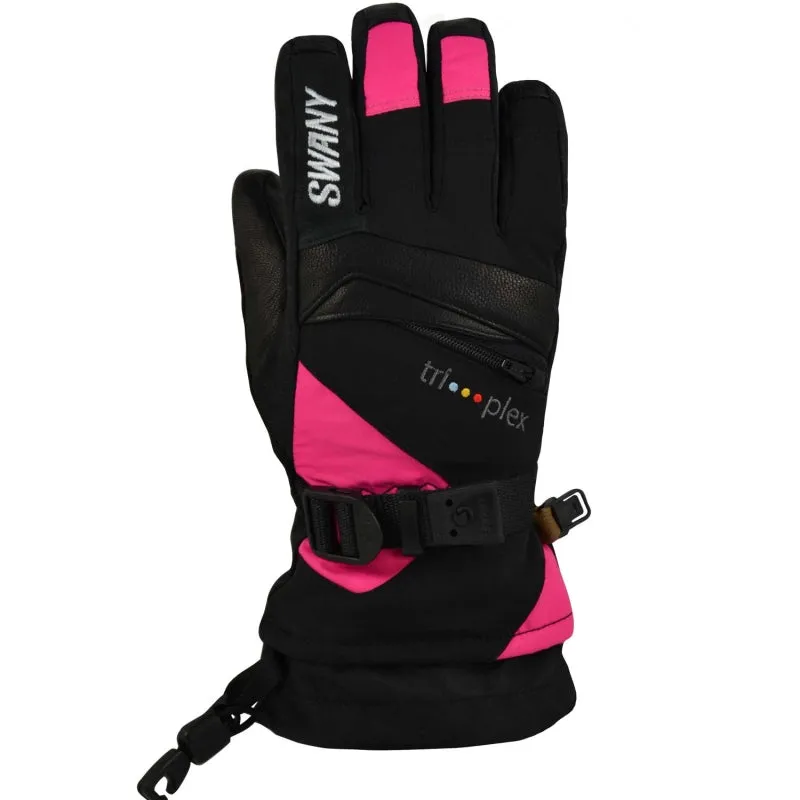 Swany X Change Glove Junior Black/Magenta Large