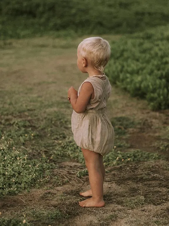 The Linen Overall Romper