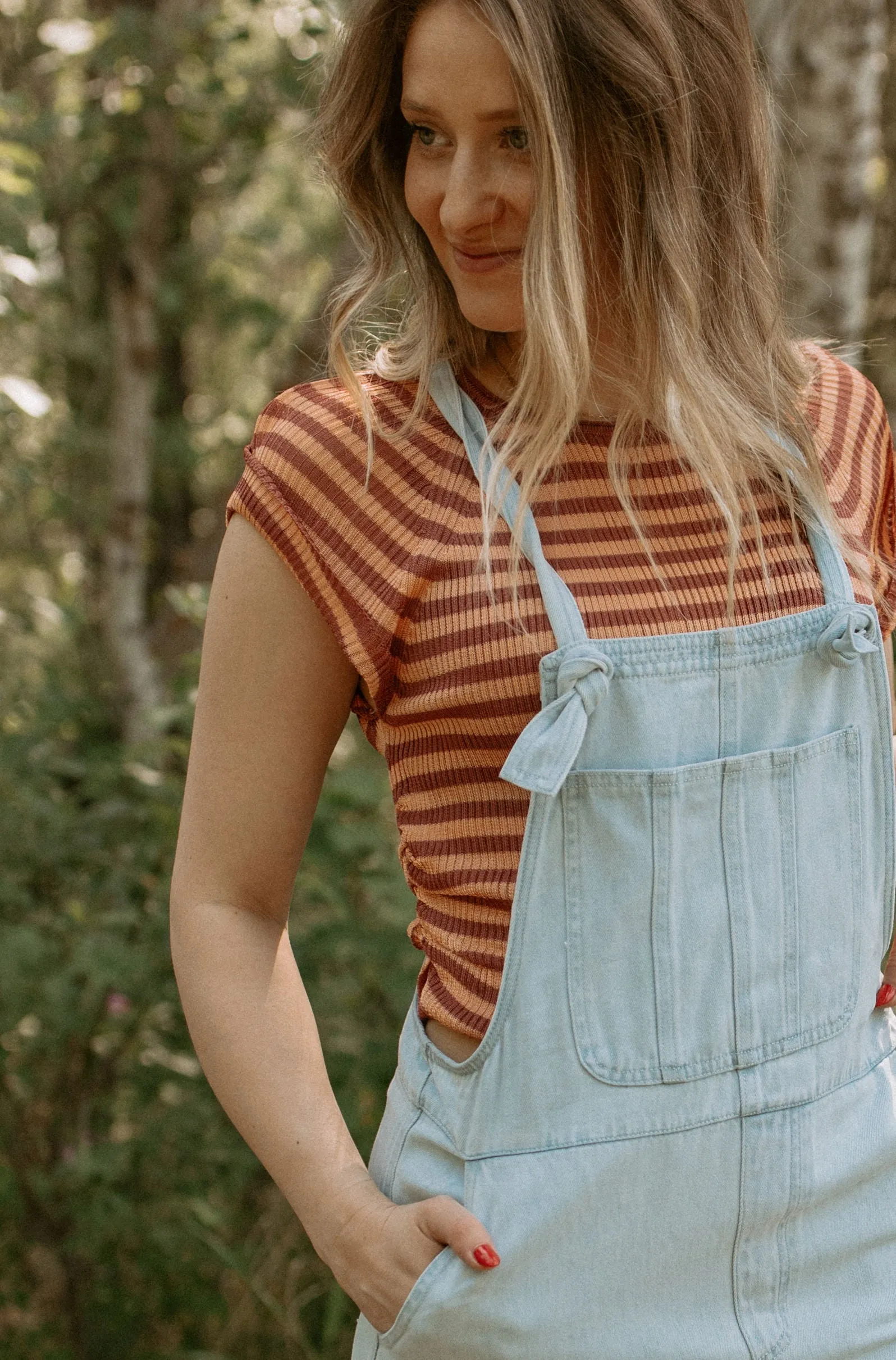 The Lowe Washed Overalls - Light Blue