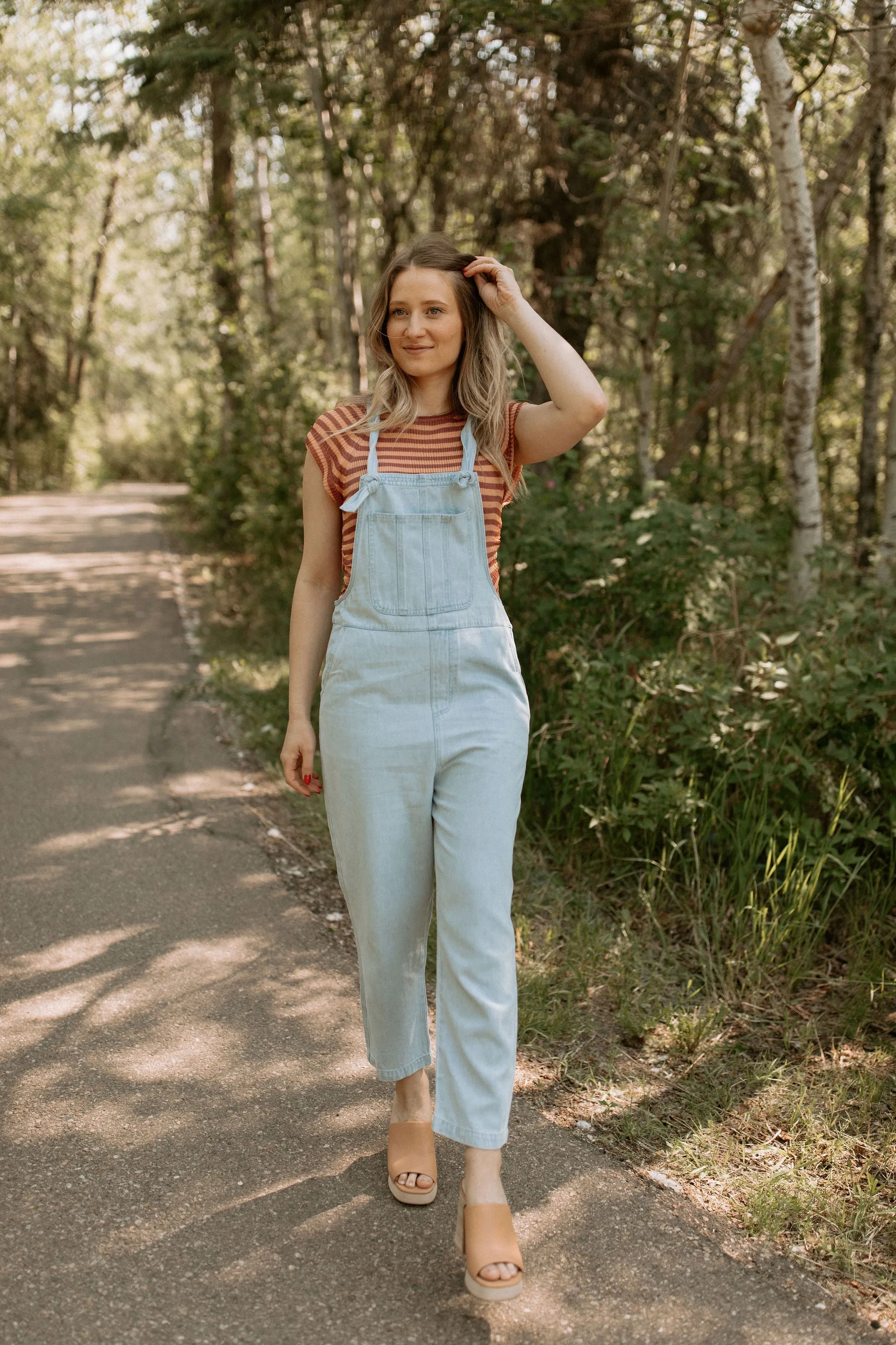 The Lowe Washed Overalls - Light Blue