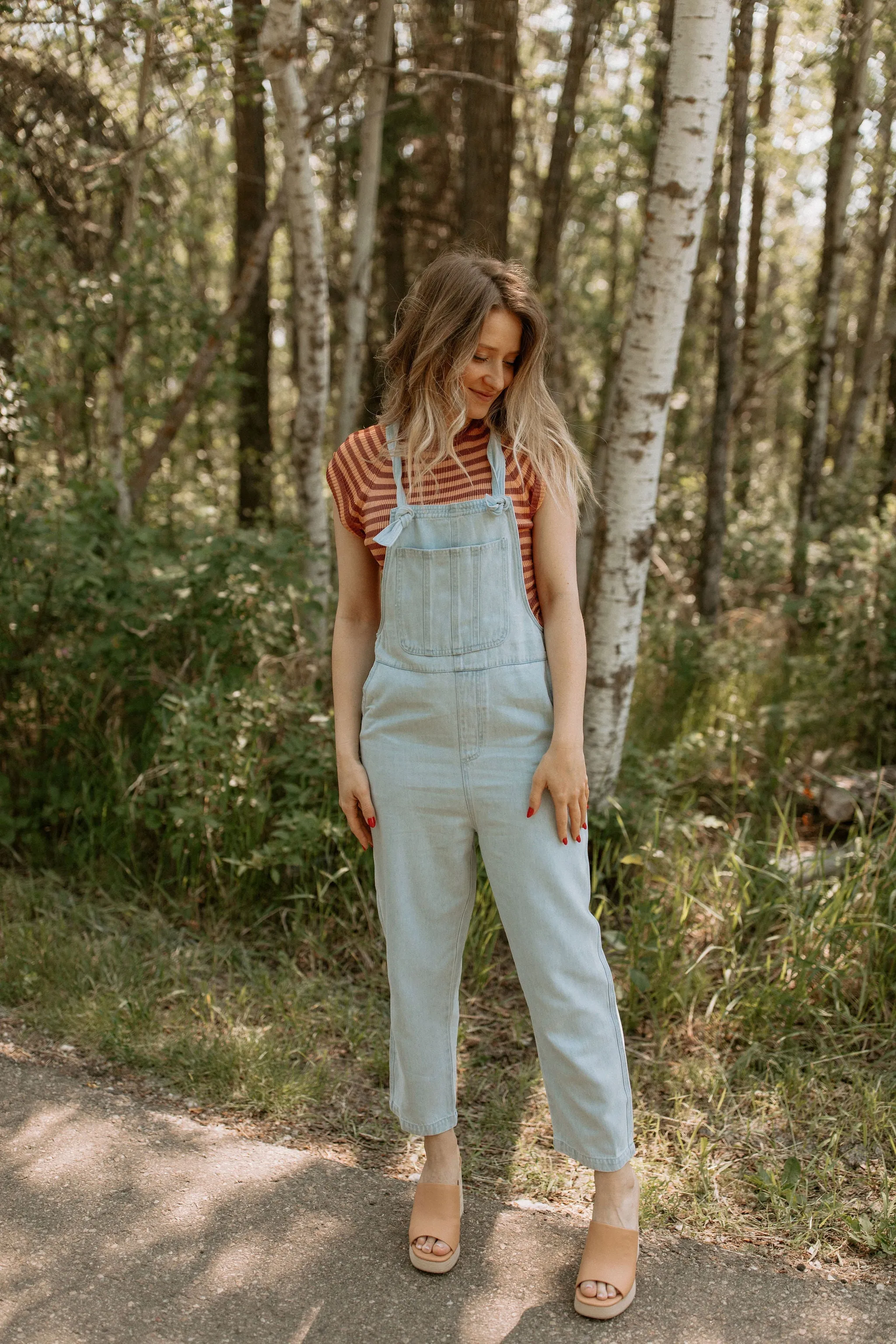 The Lowe Washed Overalls - Light Blue