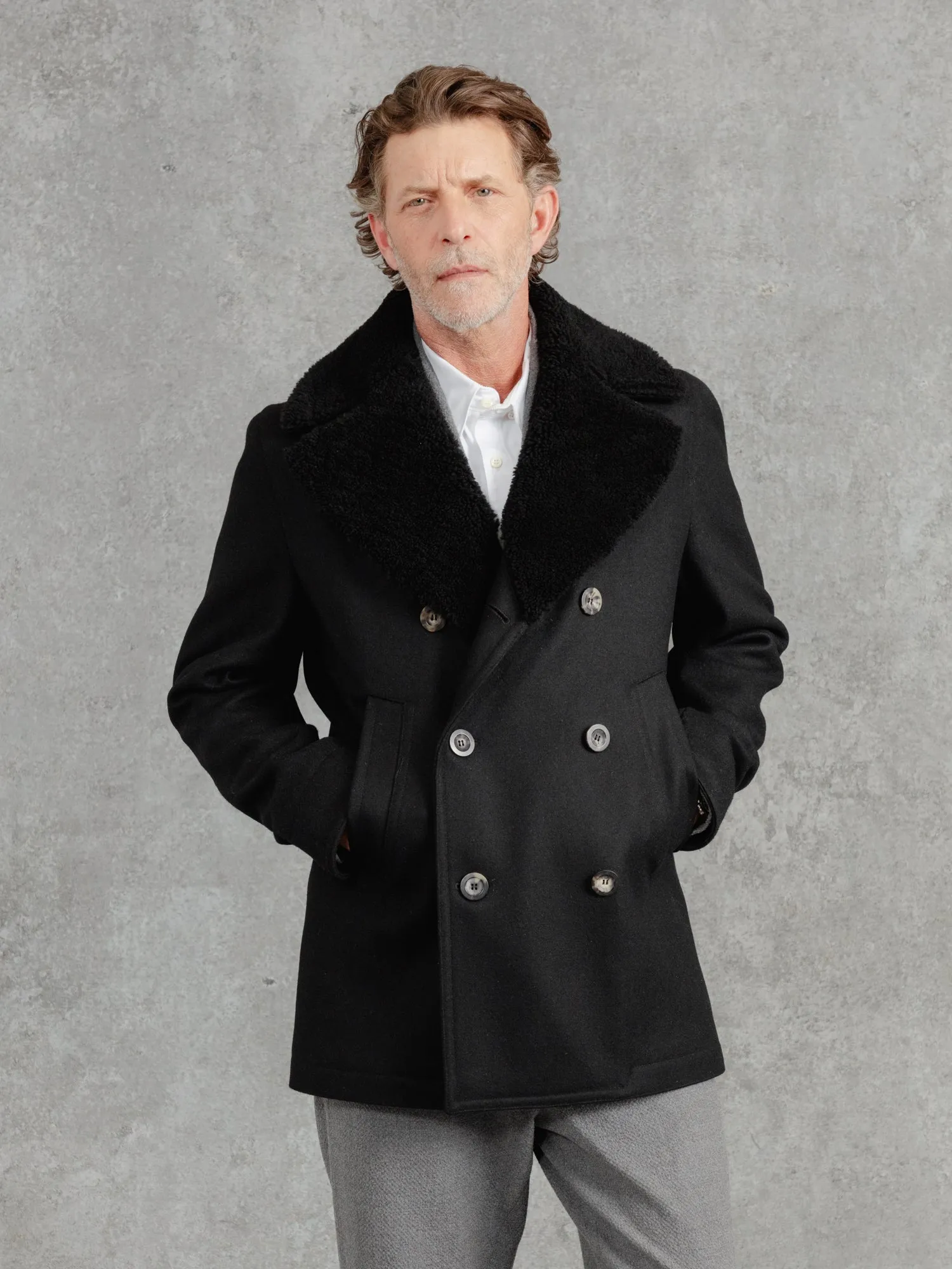 The Shearling Collar Peacoat