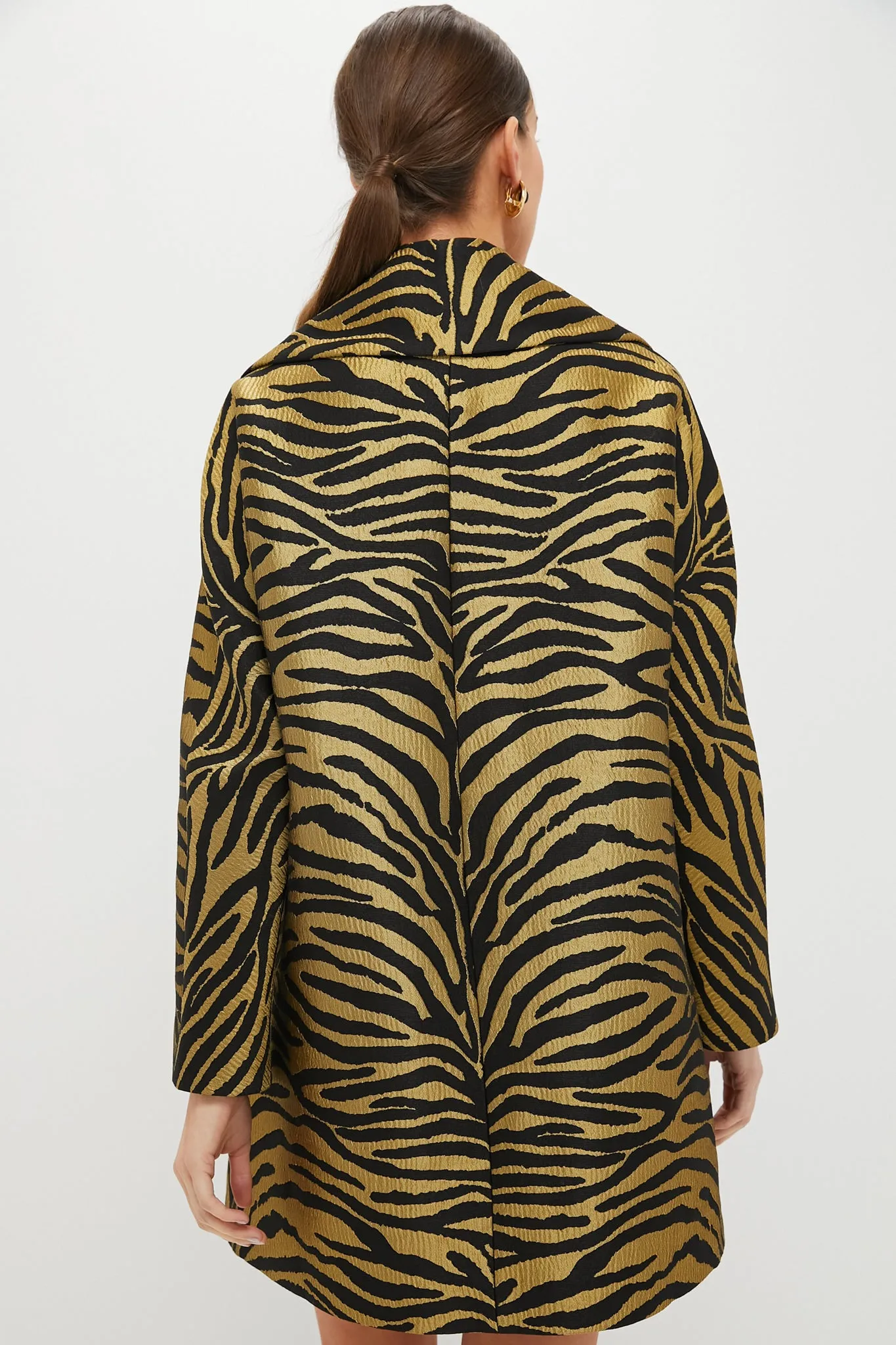 Tiger Jacquard Harley Peacoat