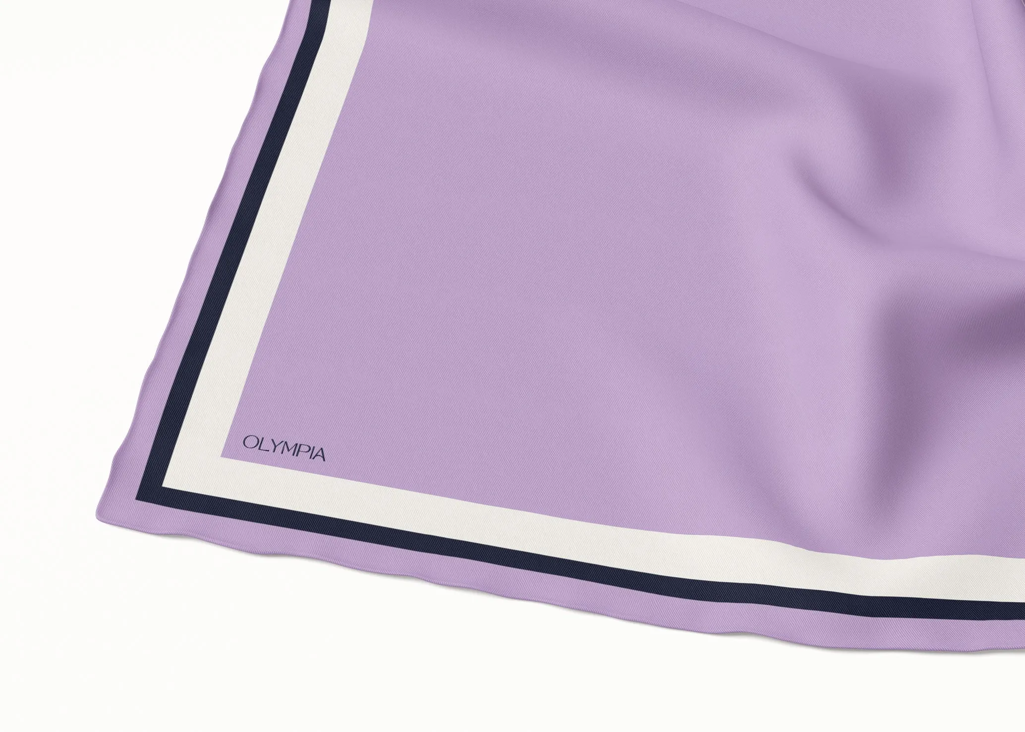 Tilda Lilac/Coconut Milk/Maritime Silk Scarf - 89x89cm