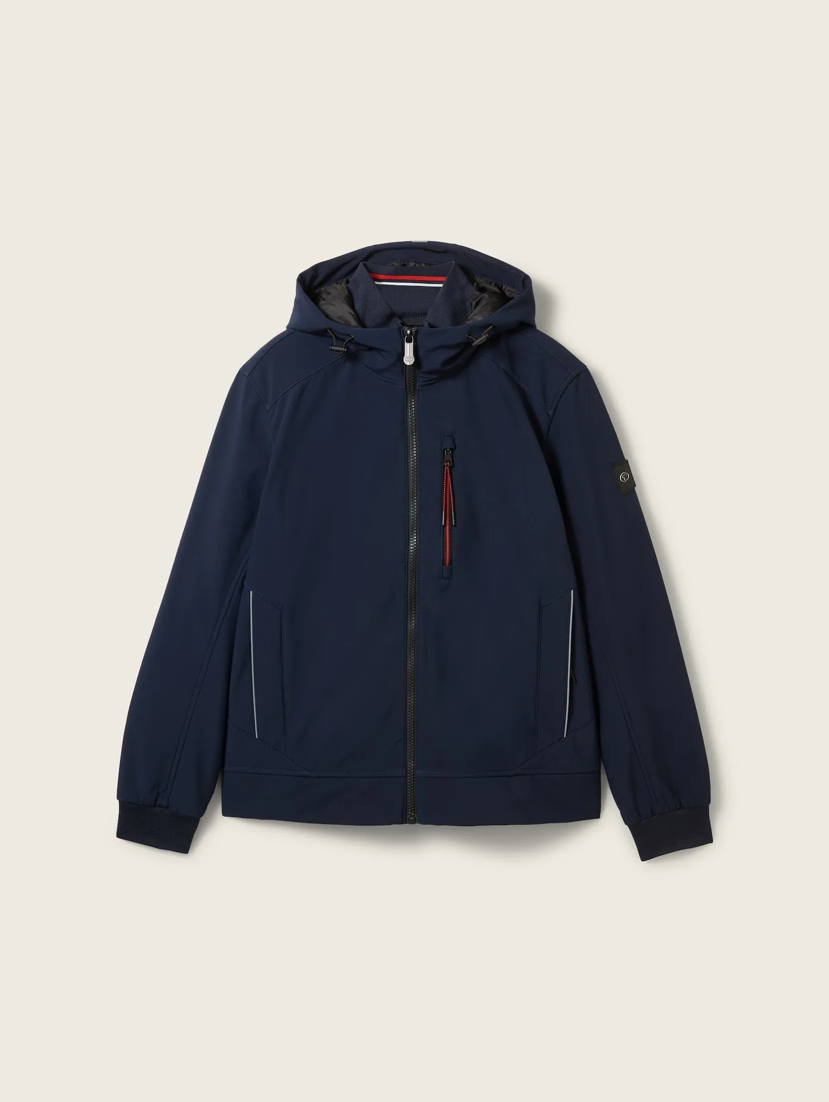 Tom Tailor Soft Shell Sky Captain Blue jacket With A Hood