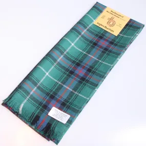 Wool Scarf in MacDonald of the Isles Green Ancient Tartan